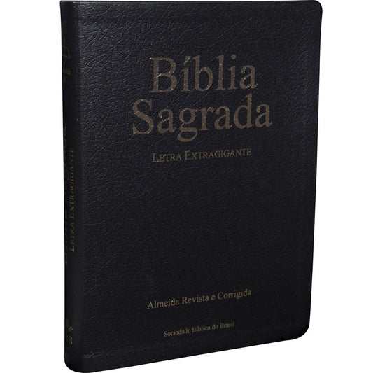 BIBLIA SAGRADA LETRA EXTRA GIGANTE ARC 17X23,5 CM PRETA