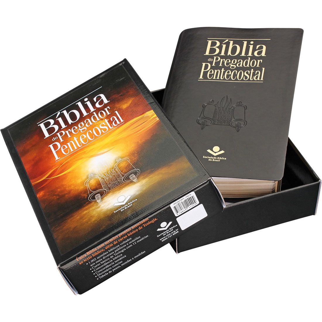 BIBLIA DO PREGADOR PENTECOSTAL PRETA  16,2X23,4 CM