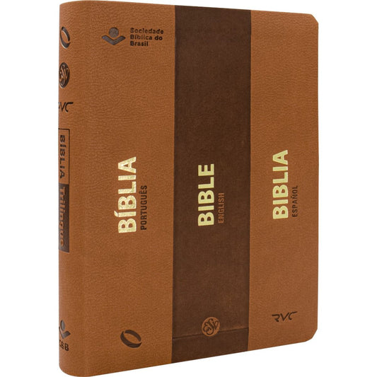 BIBLIA TRILINGUE PORT, ESP, ING