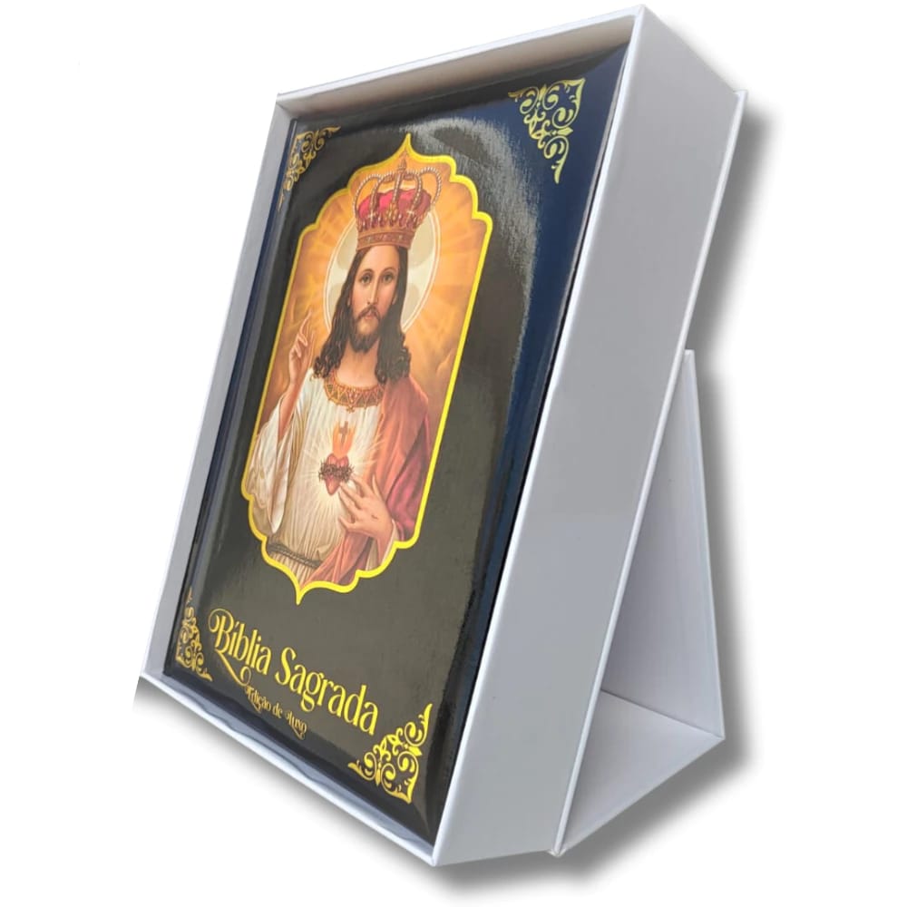 Bíblia Sagrada Católica Grande Edição Luxuosa Preto Kit- DCL